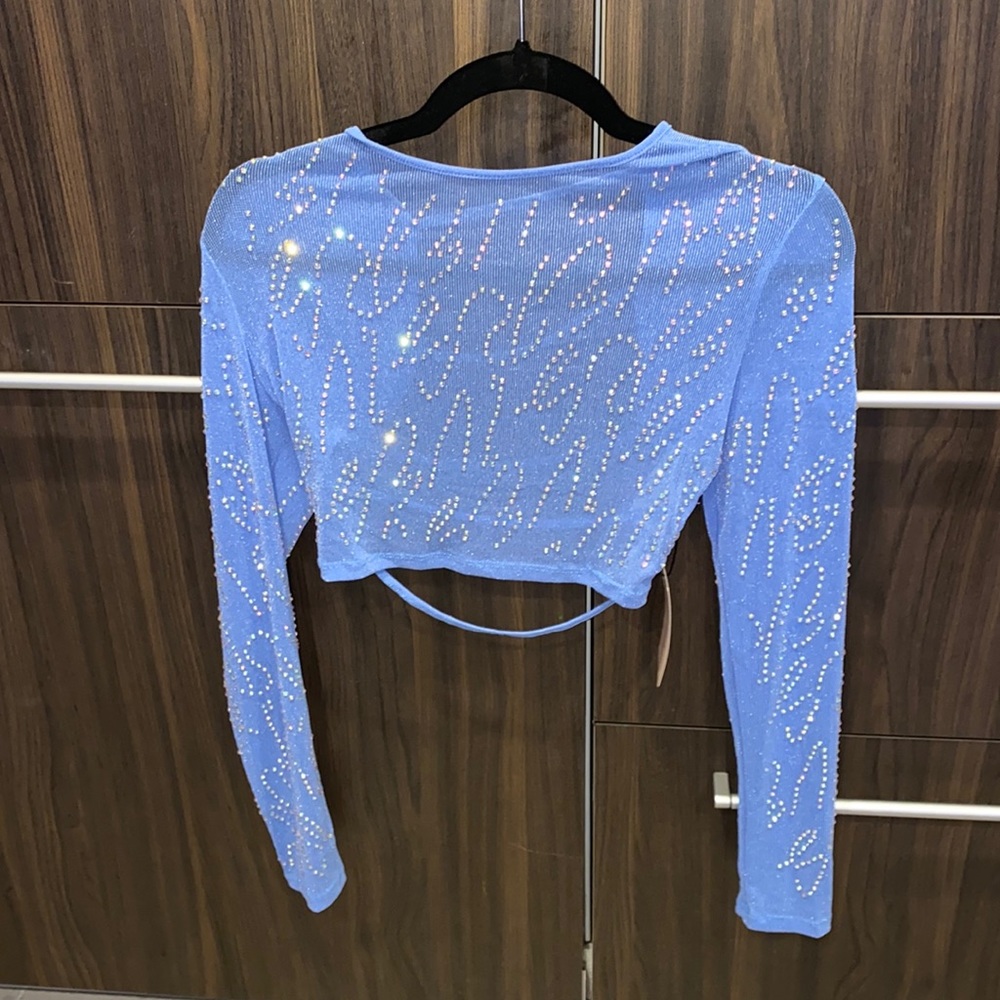 SHEIN bae rhinestone top